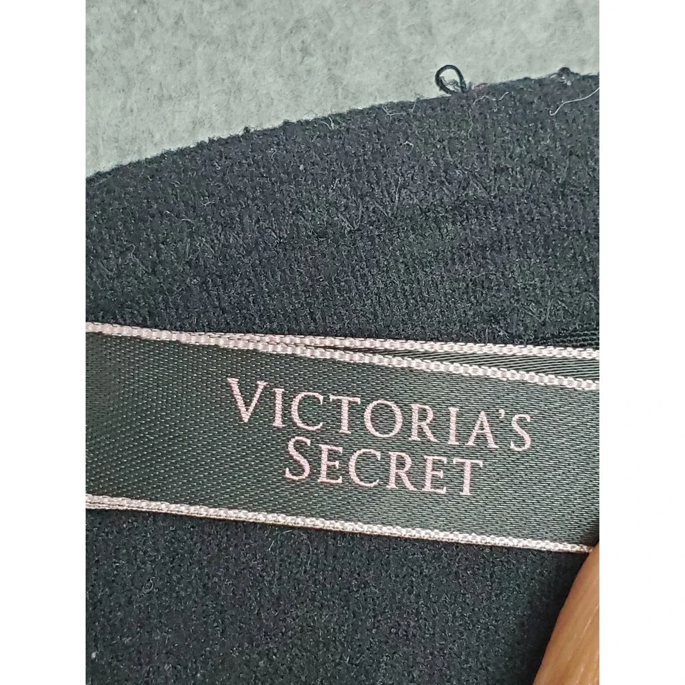 Victoria's Secret Women Bra 34D Black Dream Angels T Shirt Underwired Lace READ